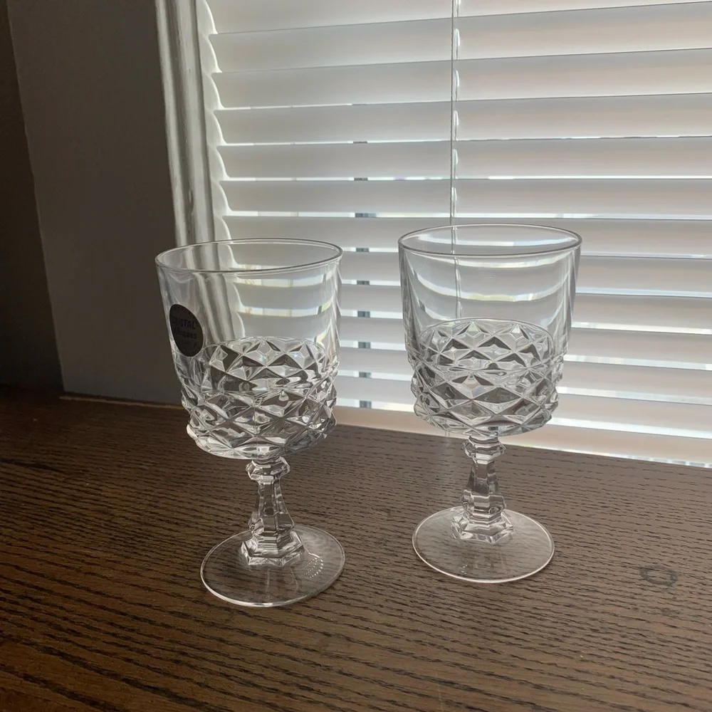 Leaded Crystal Stemmed Glasses